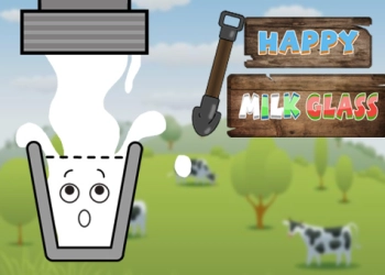 Happy Milk Glass